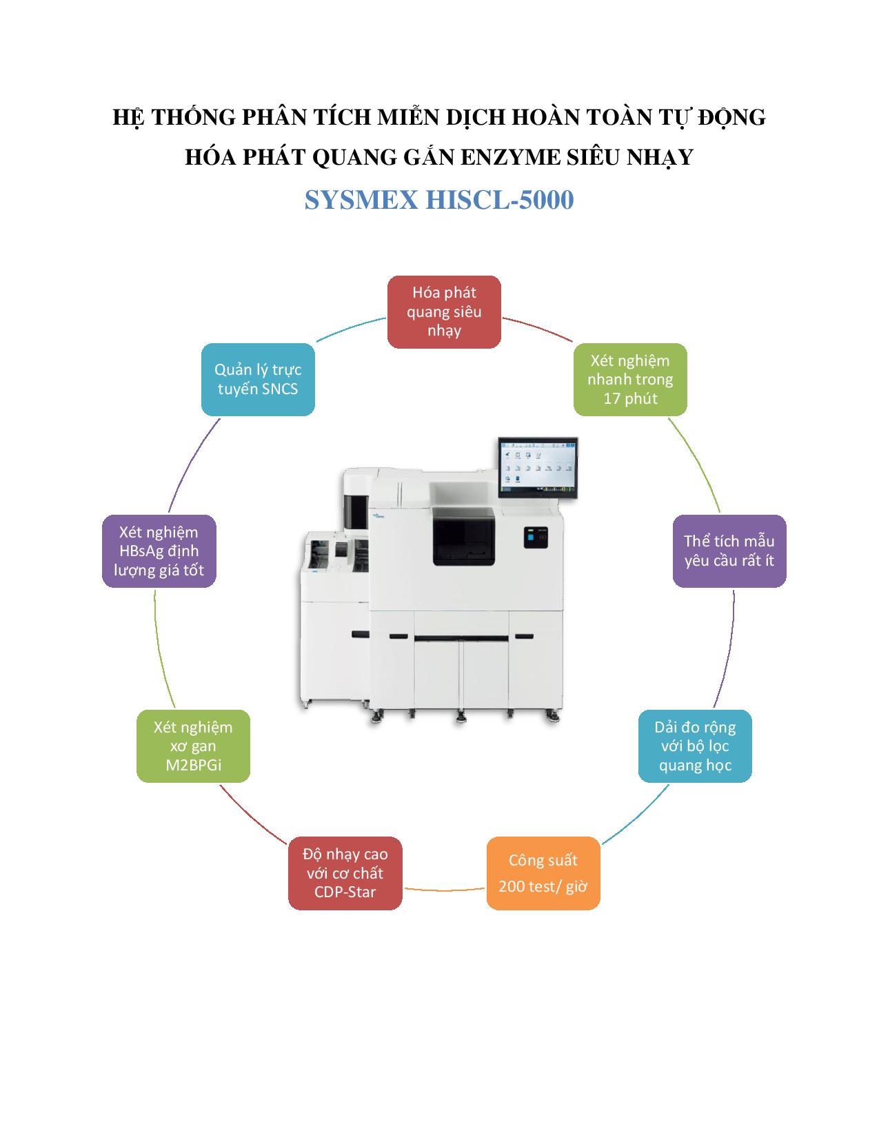 Máy Miễn dịch thế hệ mới HISCL 5000 tại Medic Lab